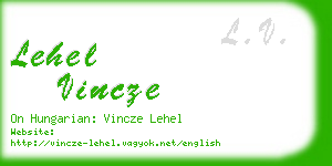 lehel vincze business card
